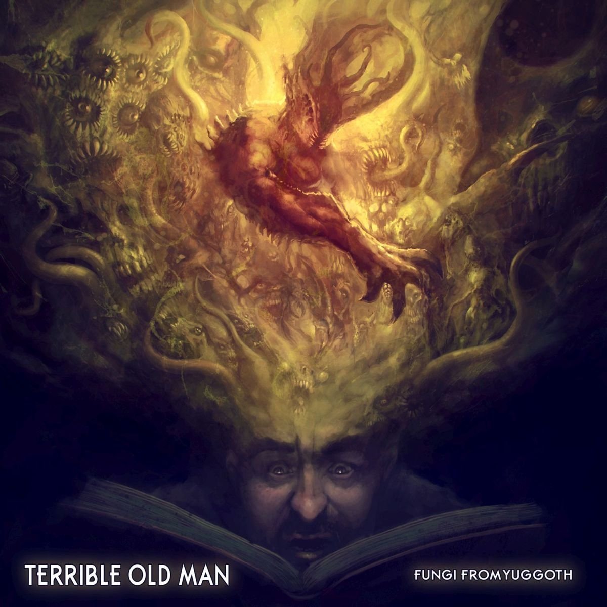 SumPunkWhoCares's tweet photo. #HorrorHaiku:#YellowMythosCycle:
#Title:#YuggothsAmberFlirtations:2/27/20:
Thirty-six sonnets
Mi-Go, Nameless One, Pharos
The Last Elder. Masked.
Basis:#HPLovecraft's #FungiFromYuggoth (1930) & its tie to the #YellowMythos is an admittedly glancing one. https://t.co/27OSyM1IJw