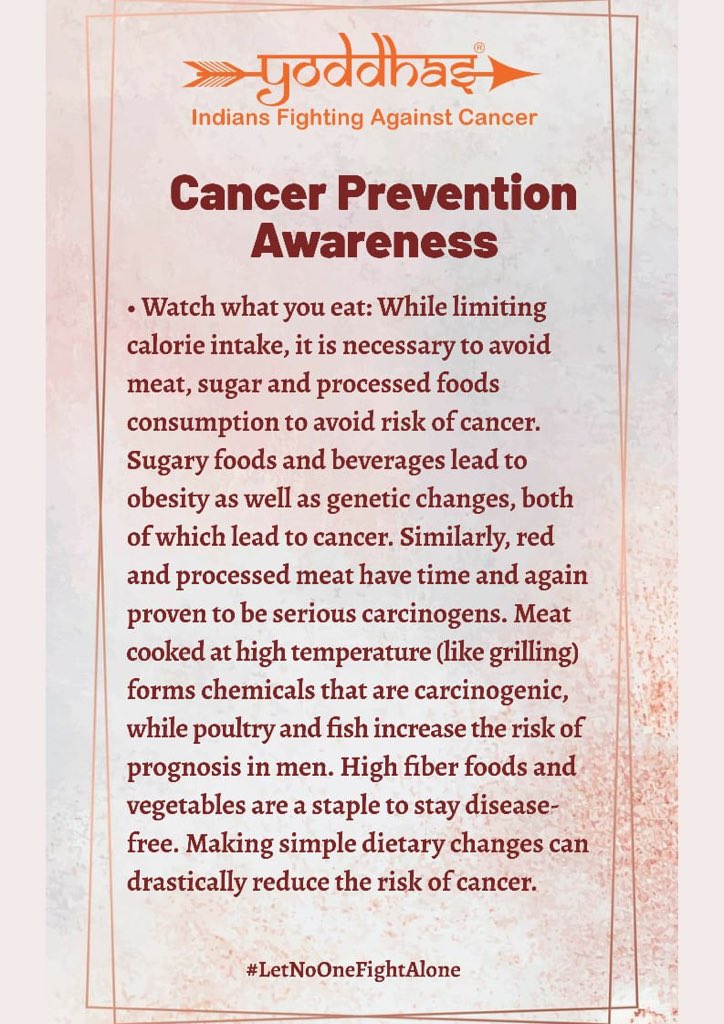 teamyoddhas's tweet photo. February is National Cancer Prevention Awareness Month.
While there is no certain way to prevent cancer, there are certain risk factors that increase the likelihood. You can TAKE ACTION to lower those risks through healthy lifestyle choices https://t.co/aQ47hV4sME