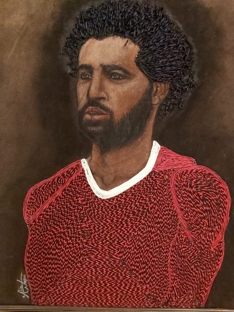 AliaNagui's tweet photo. My fabric 3D portrait for @LFC  player the Egyptian king  1metre*1metre @MoSalah #mosalah #egyptian #egyptianking #egyptianking #player #footballplayer #congratsking #liverpool #threads #satin #arts #artwork #portrait #painting #sewing #fabricpainting #designs #artdesign https://t.co/BWCMVPXUmJ