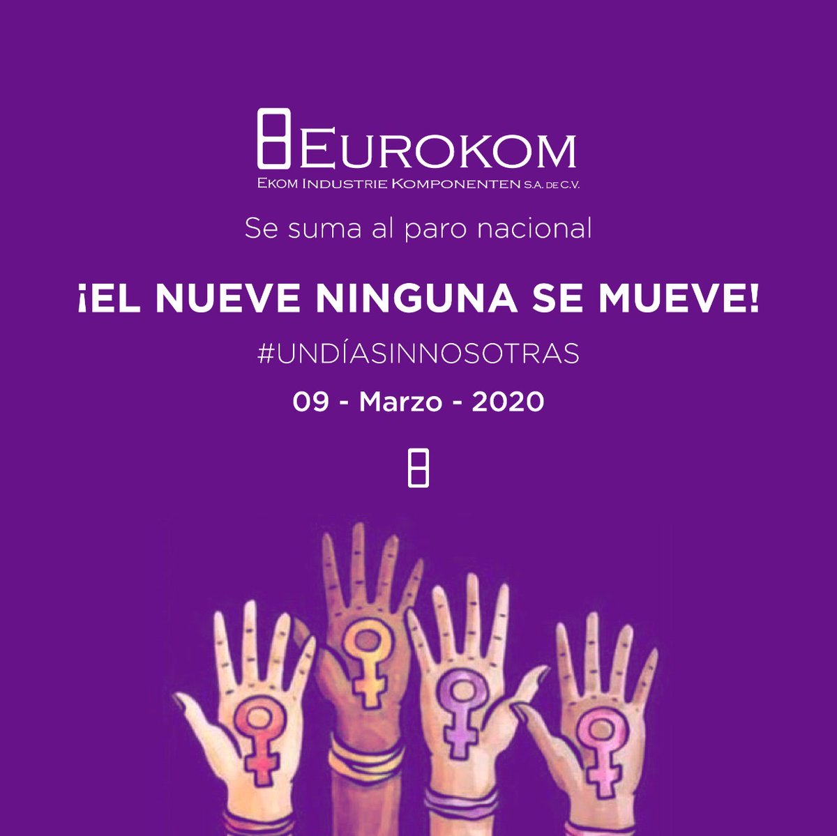 ekommexico's tweet photo. #UnDiaSinNosotras https://t.co/9lVPUISypB