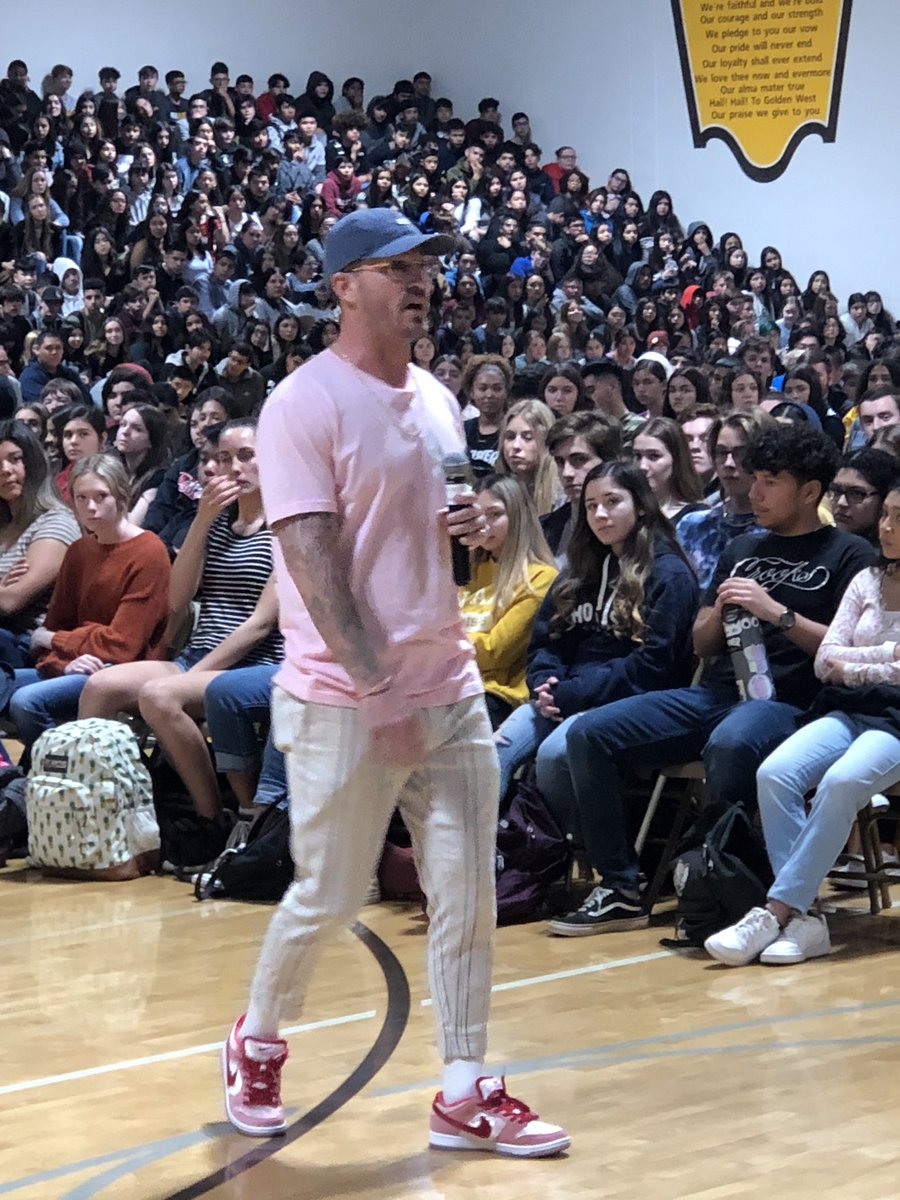 BreannePhillips's tweet photo. Thank you @TonyMhoffman for sharing a portion of your journey of overcoming addiction to coaching a BMX racer in the 2016 Olympics. Our 1,800 students heard your story and it resonated with many. Continue to share your message, it will save the lives of many. https://t.co/ARtCWmAu37