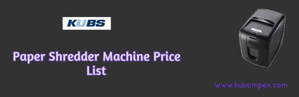 digitalkubsimp1's tweet image. Paper Shredder Machine Price List
kubsimpex.com/kubs-impex/pap…
Business owners have additional motivations for buying a paper shredder. Regulations from both the Fair and Accurate Credit Transactions and the Health Insurance 
#PaperShredder #MachinePrice  #ShredderMachine