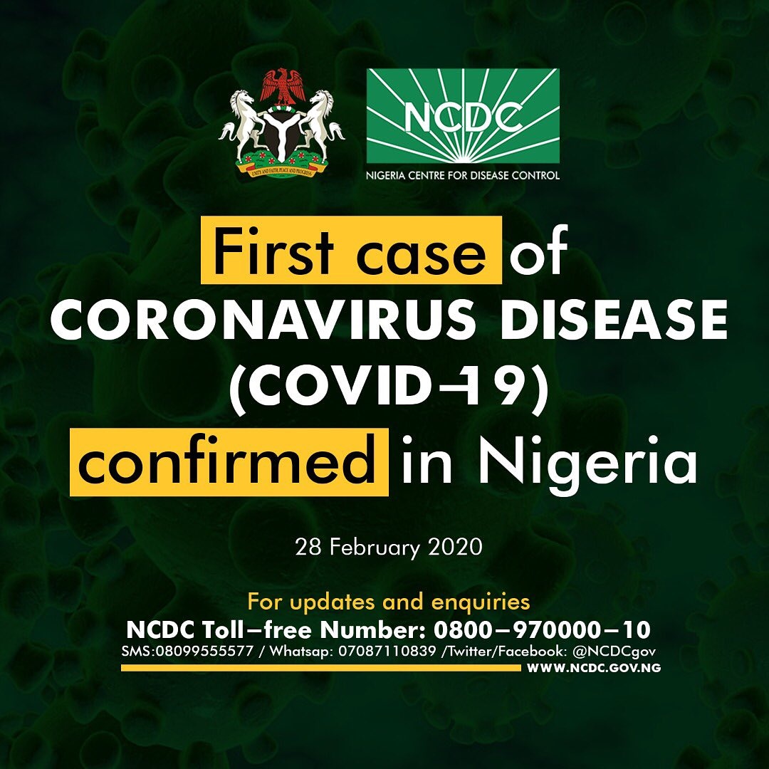 PublicAssemblyy's tweet photo. Breaking: The Honourable Minister of Health has announced a confirmed coronavirus disease (COVID-19) case in Lagos State. 

Visit https://t.co/VBW5SvWVqE to discover and engage your lawmakers on government effort to convert this epidemic. https://t.co/qalZrGsPXy