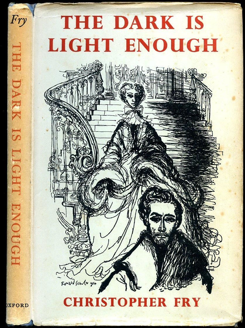 doc_nad's tweet photo. Derek Stanford's Copy of The Dark is Light Enough by Christopher Fry https://t.co/12xNVzbL75 #RonaldSearle #ChristopherFry https://t.co/nh4Jm5cLwV