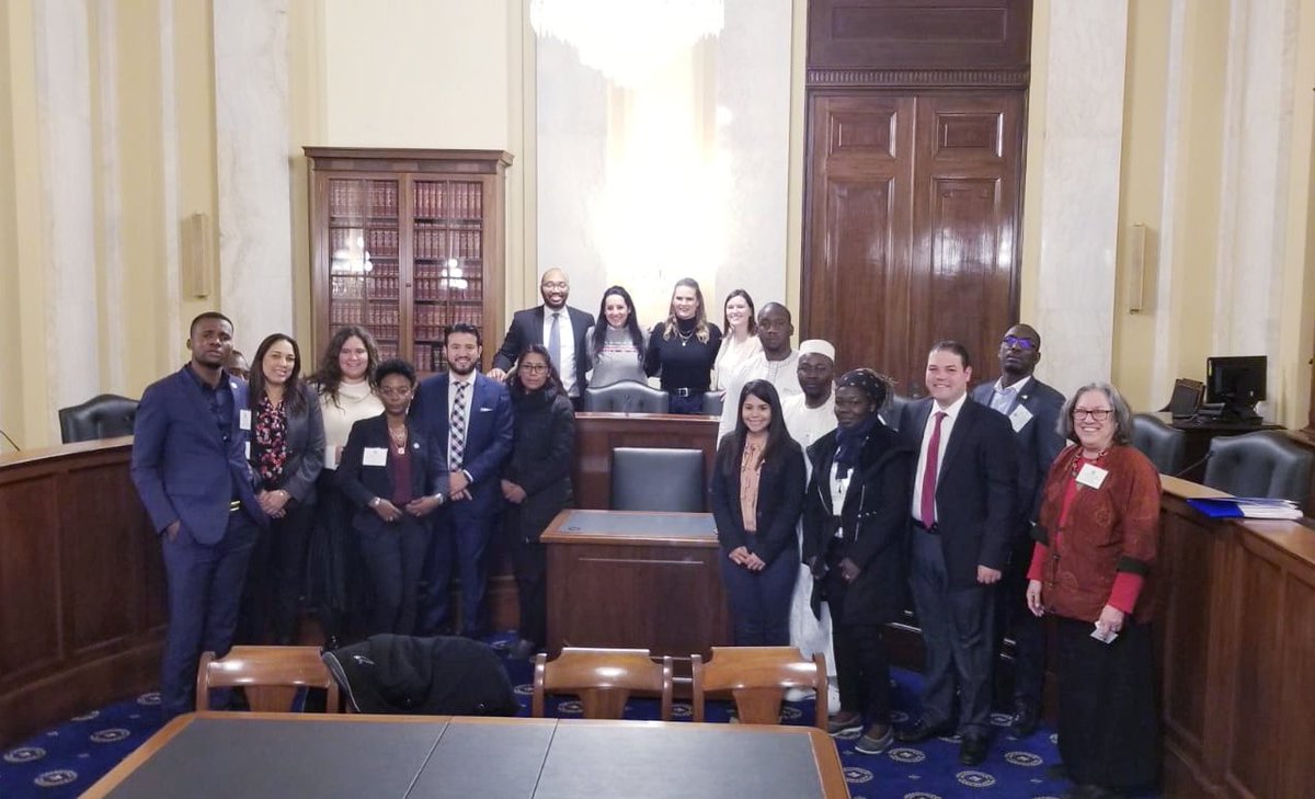 AlioubahMoDeL's tweet photo. #IVLP2020, Washington

Ce jeudi 27/02/2020 au Congrès des États-Unis pour une série de travaux avec les commissions sénatoriales sur la cybersécurité électorale, les droits de vote, le mécanisme de plaidoyer auprès des élus fédéraux et avec le Congressional Black Caucus (CBC). https://t.co/JU9fGQ9hEH