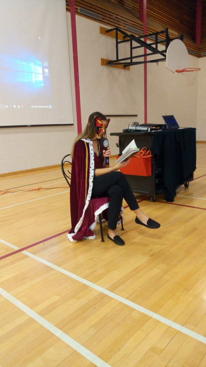 CormicanCrew's tweet photo. The big reveal! Our Read with Us book is Almost Super by Marion Jensen! Thank you Flame Girl aka @MissVanderkley for reading part of the first chapter to us. Loved the enthusiasm that filled the gym! https://t.co/M3di6N9Iso