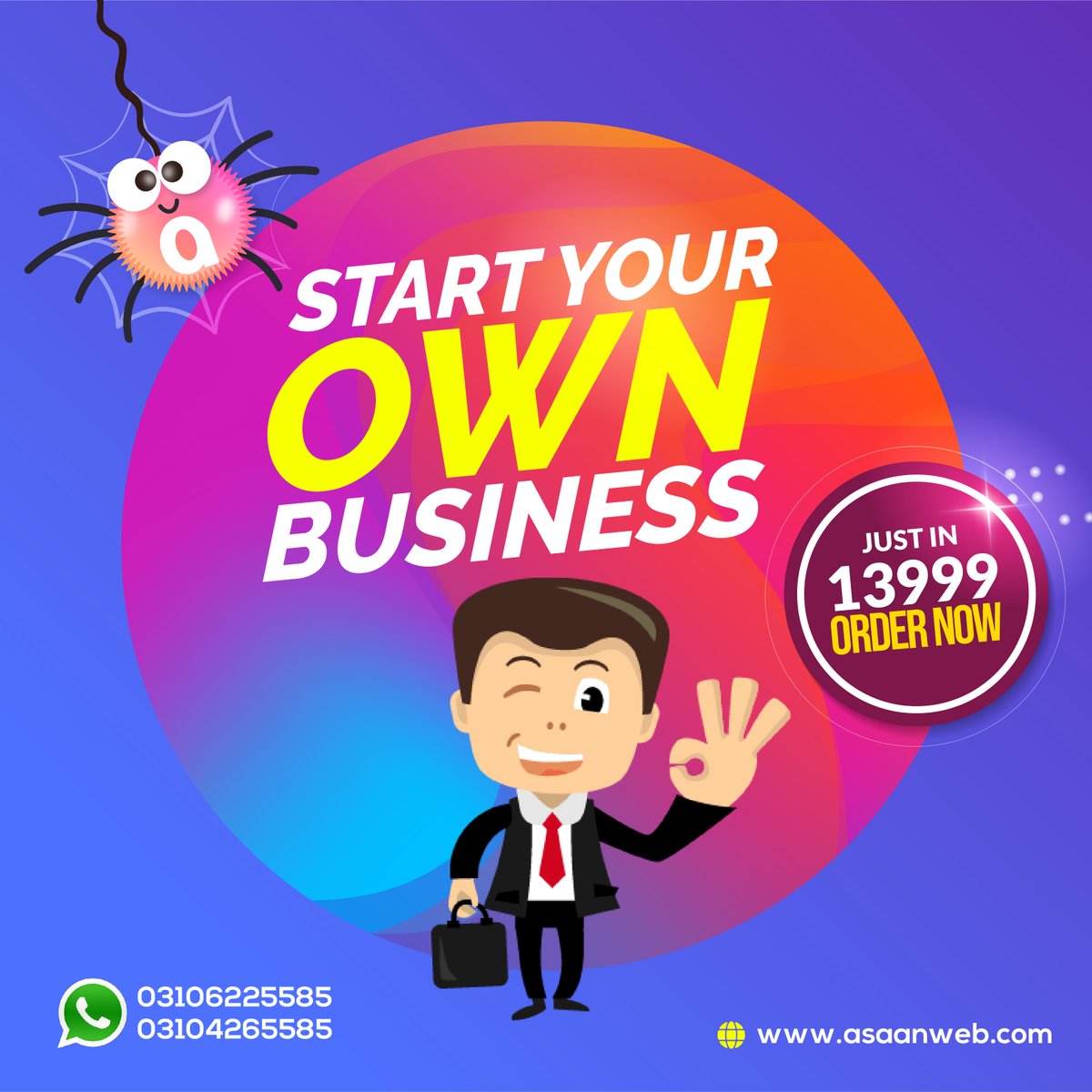 AsaanWeb's tweet image. Idea acha hai apka!🤩🤩 Business Plan b ready hai!👨‍🏫👨‍💼 To intizar kaisa? Website banwaen business barhaen!🖥📲💸
.
.
.
Abhi dial karen 📲 03106225585
Visit karen Website 🖥 asaanweb.com
#asaanweb #affordablewebsitedevelopment #topwebsitedevelopment #WebsiteDevelopment
