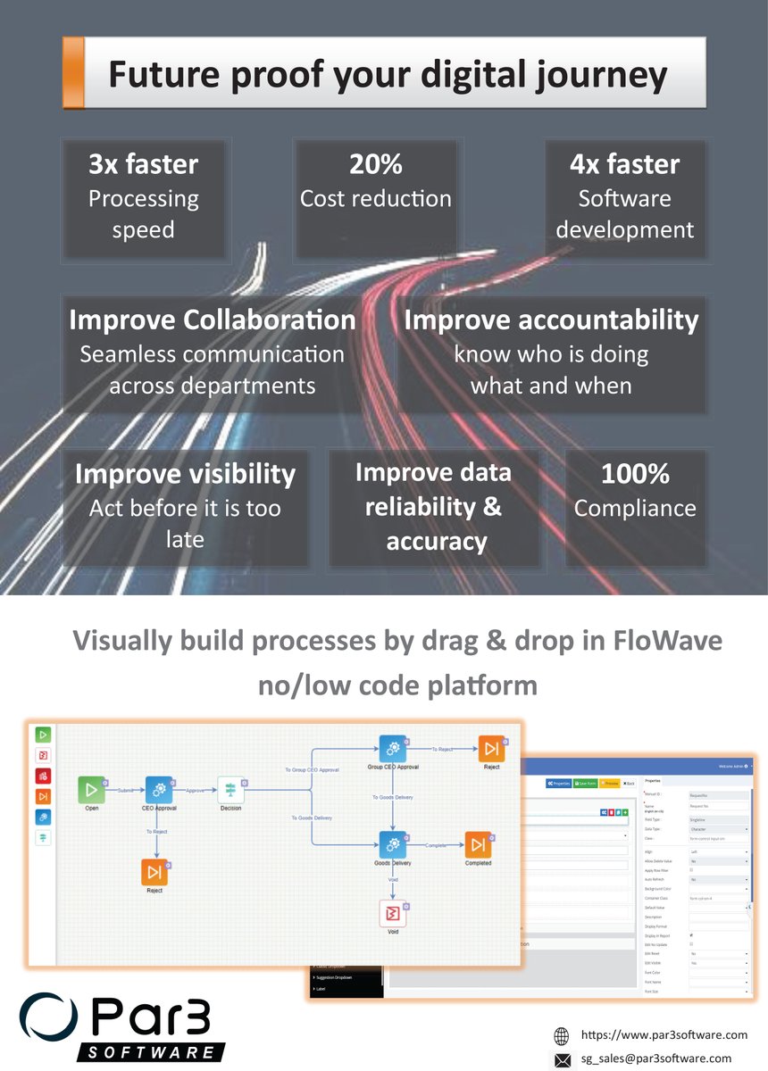 par3software's tweet image. #FloWave #workflow #platform #Par3Software

Try a demo: Register now!

par3software.com

Call : +65 3116 3354

#Workflow #Automated Workflow #Management #Singapore #Vietnam

Workflow #Design #Workflow Softwares #top #workflow #tool #Myanmar #Indonesia
