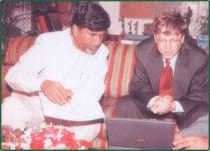 تويتر \ Tejaswini Pagadala على تويتر: &quot;Today marks 21 years of Microsoft&#39;s  Development Centre (MSIDC) in Hyderabad which was inaugurated by @BillGates  and @ncbn on Feb 28th, 1999. This (pic) is the