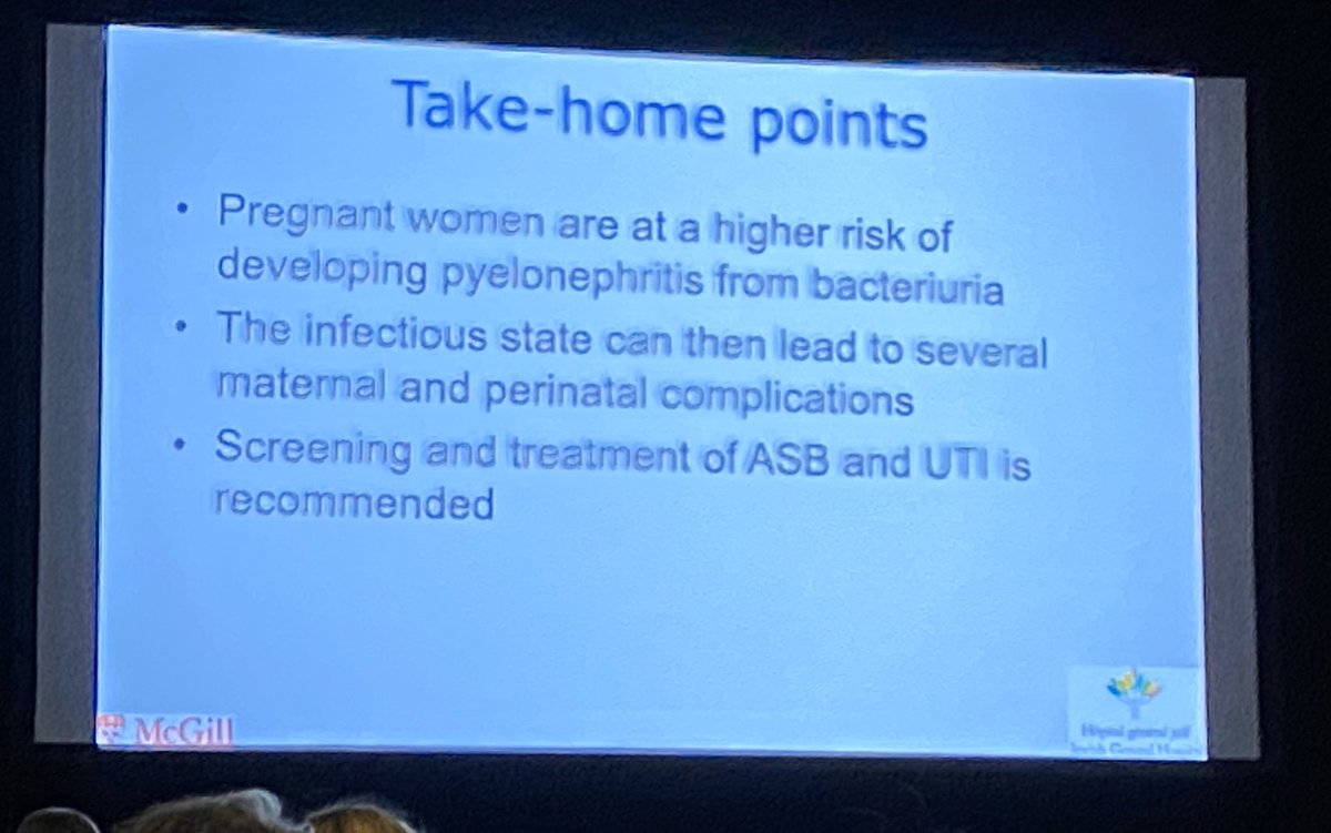 Fantastic talk on UTI in pregnancy by @LysCampeauMD #SUFU2020 @sufuorg #SUFU20