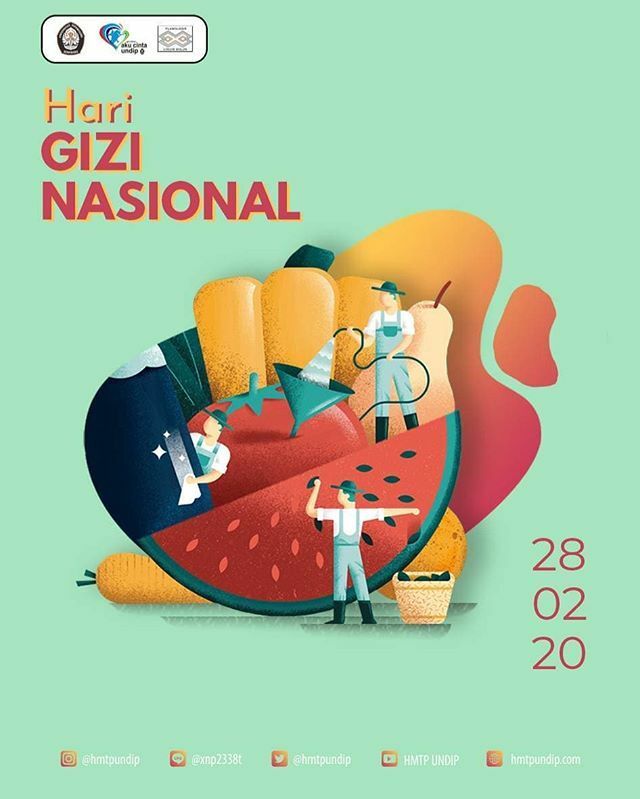 [Hari Gizi Nasional]
•
Hai, Cah Plano!
•
Tanggal 28 Februari diperingati sebagai Hari Gizi Nasional. Hari Gizi ini pertama kali diperingati sekitar tahun 1960an oleh Lembaga Makanan Rakyat (LMR) yang diketuai oleh Prof. Poerwo Soedarmo yang dianggap se… ift.tt/386TG0T