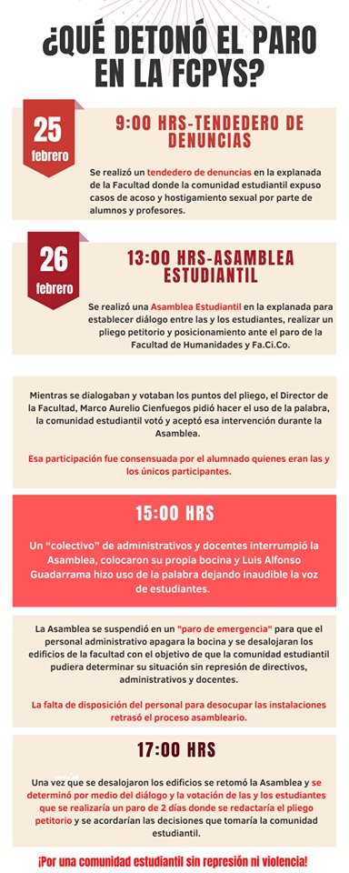 ComunidadFcpys's tweet photo. #NoAlSabotajeUAEMex
#ParoUAEMéx
#ParoEstudiantilUAEMéx
#ParoEnFcPySUAEMéx
#NoALARepresiónEnUAEMéx
#SíAlParo https://t.co/Dmk1BrZ99Q