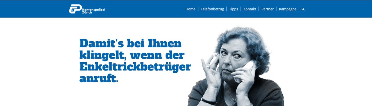 Kampagne der Polizei zu Telefonbetrug