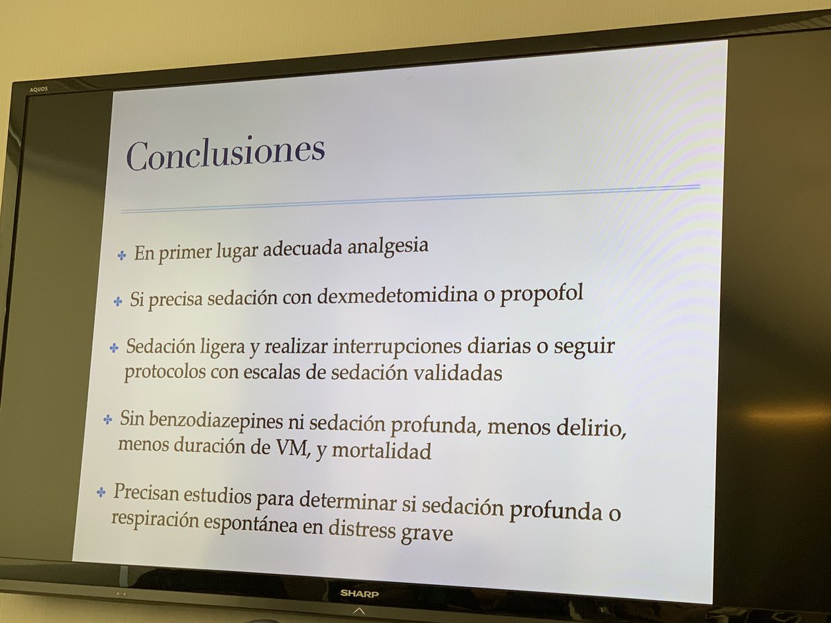 #CriticalCareSeminars @GAguilar 28/02/2020@incliva 'Envolving targets for sedation during mechanical ventilation' Excelente actualización de la Dra. Mar Garzando @MGarzando @anestesiavalen @GVAclinic @incliva_iis @GVAsanitat