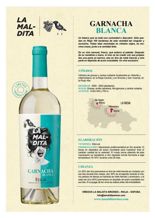lamalditawines's tweet photo. La Garnacha Blanca es  un blanco que es toda una curiosidad a descubrir. Sólo quedan en Rioja 100 hectáreas de esta variedad tan singular y exclusiva.  https://t.co/hRDbMEN3o3 https://t.co/PFTDcBpcA9