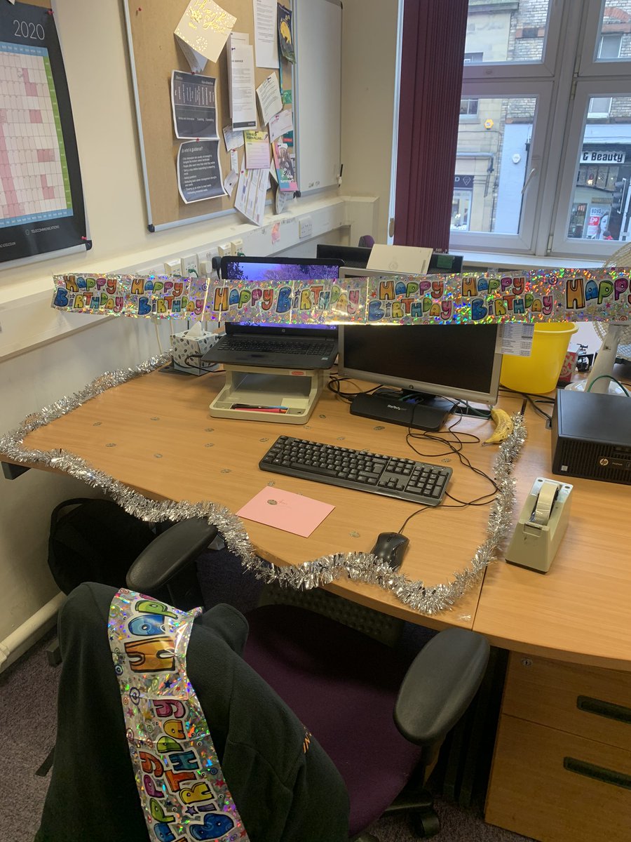 It’s my birthday today at Inspira and I’ve been very spoilt. I’m very lucky to have lovely colleagues <a href="/inspiraforlife/">Inspira</a> 🥳 

If you fancy a career in events call us on 01228 596272 to speak to one of our advisors 🎈🎇