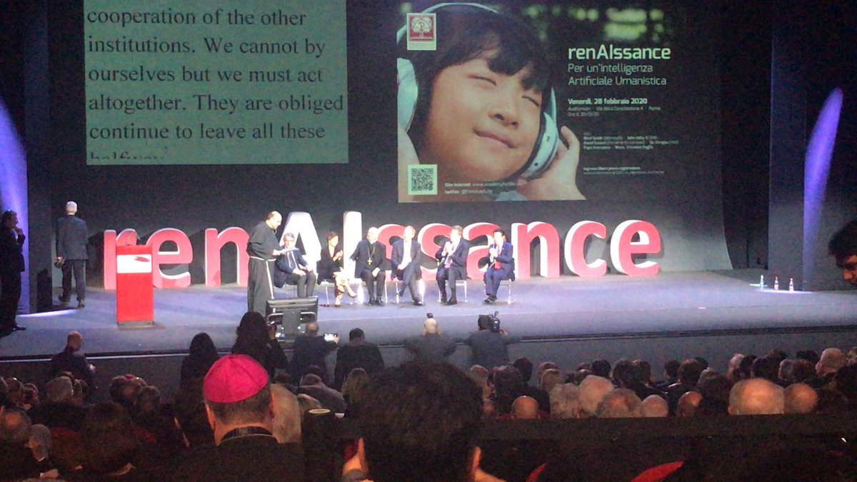 BioeticaAI's tweet photo. Estamos participando "#RenAIssance. Por una 'Intelligenza Artificiale umanistica", El encuentro organizado por @PontAcadLife para  "Rome Call for AI Ethics", #etica 
 #RomeCallAIethics @ABOGABOGA @drakarinapesce https://t.co/7jEBoSnrHT