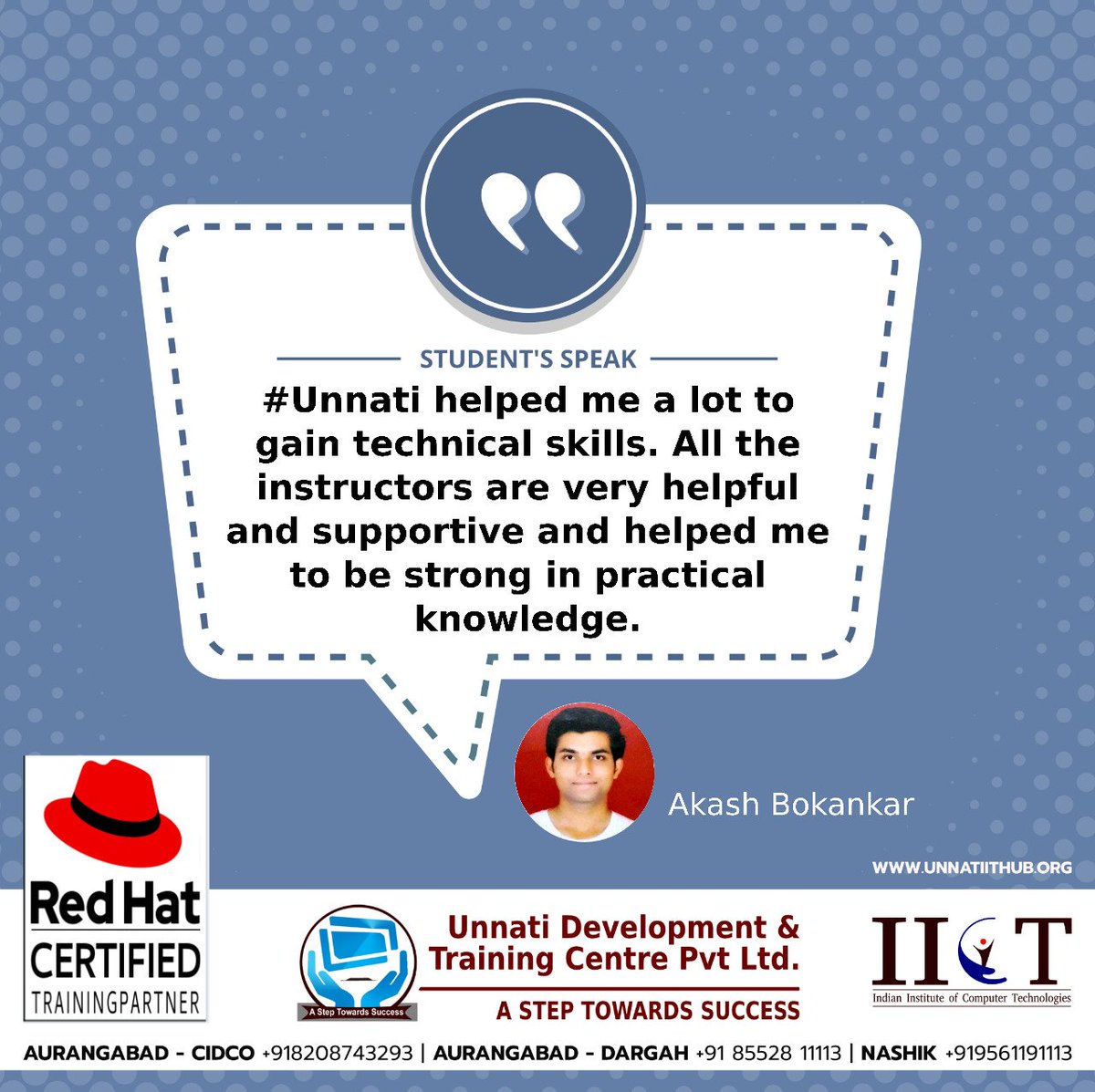 #Unnati #IICT Our Students, Our Pride unnatiithub.org