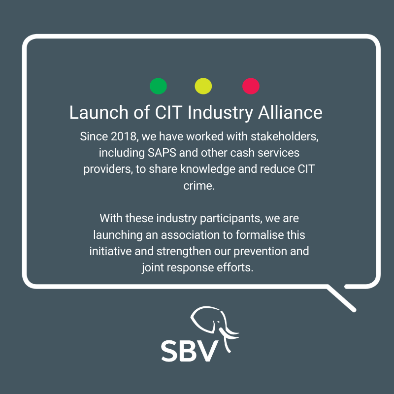 SBVSouthAfrica's tweet photo. Cash service companies, including SBV, have a key role to play in driving collaboration between all industry stakeholders, as well as the public, to fight CIT crime and reduce the level of occurrences sustainably. https://t.co/3X1W0pdTAK https://t.co/kCYktEVWsx