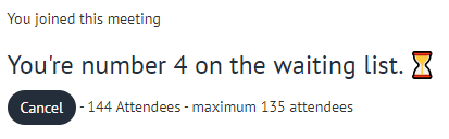 dotNetZuid's tweet image. Some time ago we implemented a #waitinglist on our #dotnetzuid website. Today, we're publishing another new version that enables you to see if you're in or still on the waiting list (and where)!