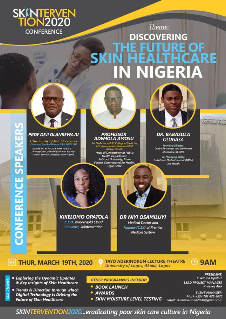 ESTREETng's tweet photo. @NofNews_Nigeria @skintervention2020 @breakahead it will be great to share in the benefits and opportunity these the #skintervention2020 team brings with a 10 year plan to eradicate poor skin care culture in Nigeria. https://t.co/jI1xaZucsa