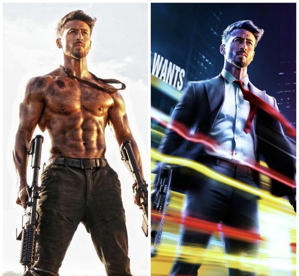 imanwar24x7's tweet image. When they photoshopped #baghi3 poster to #Heropanti2 🤗

#SameExpression @iTIGERSHROFF