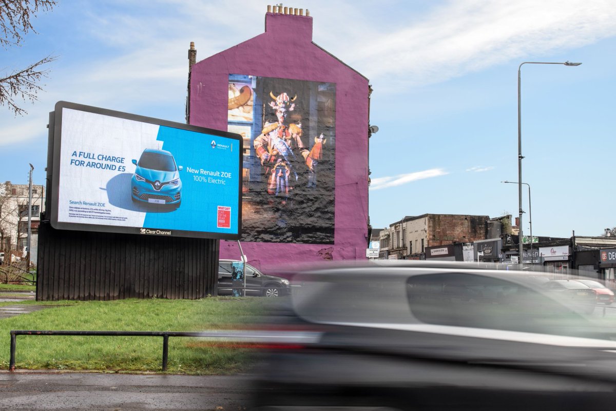 CCUKKent's tweet photo. An electric creative for the new 100% electric Zoe! It’s great to see @Renault using Adshel Live and Billboard Live together to power up the announcement of their car launch #DOOH #OOH https://t.co/id4bxSMmwR