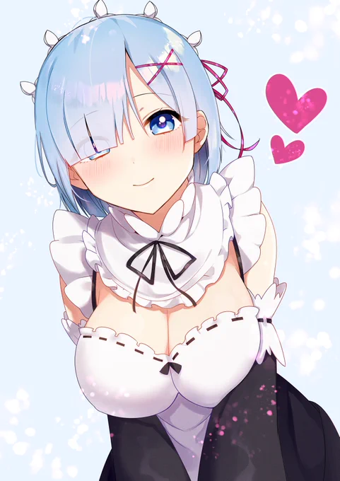 毎朝のぞき込んで起こしてくれるレムりん 