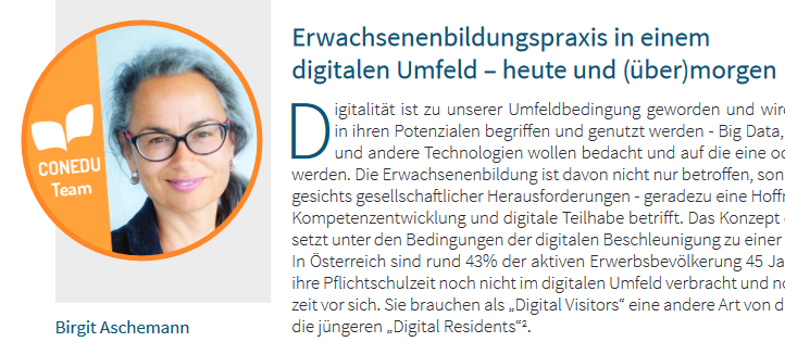 wilfriedfrei's tweet photo. Warum lohnt es sich, ab nächster Woche beim #ebmoocplus mitzumachen? Die wichtigsten Gründe beschreibt @BAschemann im neuen "bifeb aktuell" ab Seite 8. https://t.co/BgZyxvJIpV #ebmooc #erwachsenenbildung #digitalisierung https://t.co/HgPEXjyArt