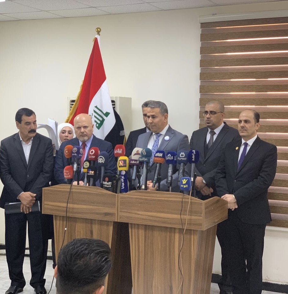 TheICMP's tweet image. 62 #Yazidi victims have been identified in #Kocho, #Iraq, Iraqi Medico-Legal, #MassGrave Directorates &amp;amp; #UNITAD announced at a press conference yesterday. Fawaz Abdulabbas, Deputy Head of #ICMP Iraq Program, highlighted ICMP&apos;s role in locating &amp;amp; identifying Yazidi #missingpersons