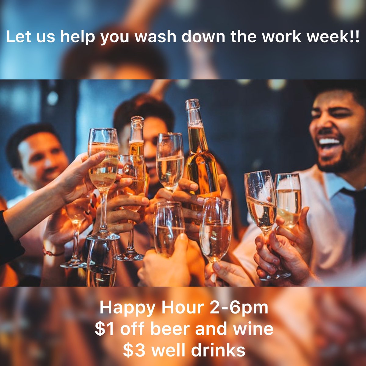 After work cocktails and chit chat? 

#billyssportsgrill #feedyourgoat #HappyHour #cocktails #chitchat
