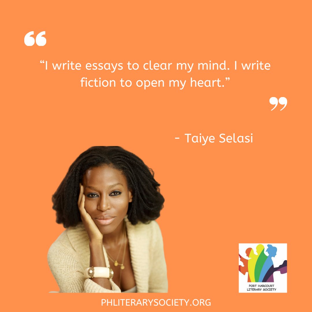 Phlslibrary's tweet photo. “I write essays to clear my mind. I write fiction to open my heart.”
#TaiyeSelasi
@TaiyeSelasi
Are you prepping to connect with literary stars @Phlsopenmic tonight?
.
.
Follow us for your daily dose of African literature.
#AfricanLiterature
#PHLSOpenMic
#PortHarcourt
#PHLS https://t.co/eeSYM4drah