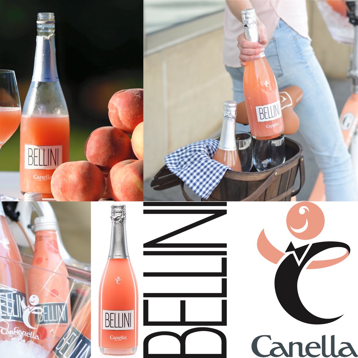 🍑Here’s to the rise of spring with authentic, pre-made Bellini from Canella! Prosecco &amp;  white peaches &amp; a splash of raspberry. No preservatives, no added sugars, no artificial flavours or chemicals.💎👌⭐️🍑
 #italy #venice #peaches #prosecco #familywinery #cocktails #bellini