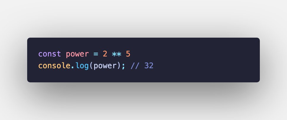 themarcba's tweet image. I was today years old when I learned that #JavaScript had this power operator 🤯
In this example: 2 in the power of 5.