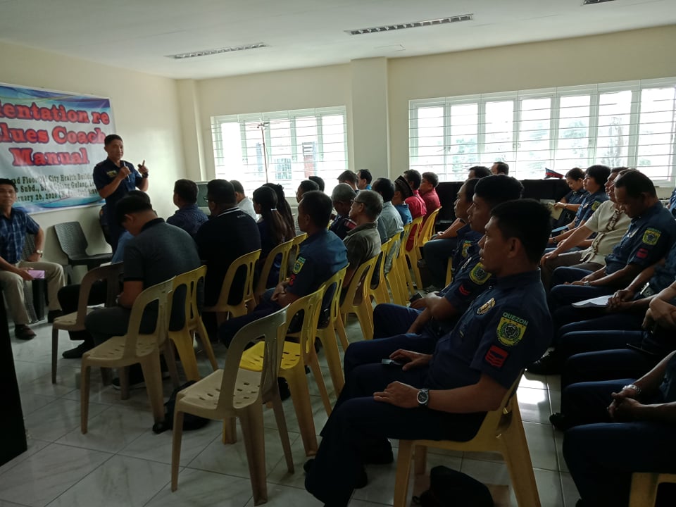PoliceQuezon's tweet photo. Quezon PPO Orientation of Values Coaches conducted on February 25, 2020 at Former City Health Building, Zaballero Subdivision, Brgy Gulang-Gulang, Lucena City https://t.co/CEtMyJnSQo