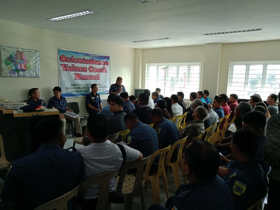 PoliceQuezon's tweet photo. Quezon PPO Orientation of Values Coaches conducted on February 25, 2020 at Former City Health Building, Zaballero Subdivision, Brgy Gulang-Gulang, Lucena City https://t.co/CEtMyJnSQo