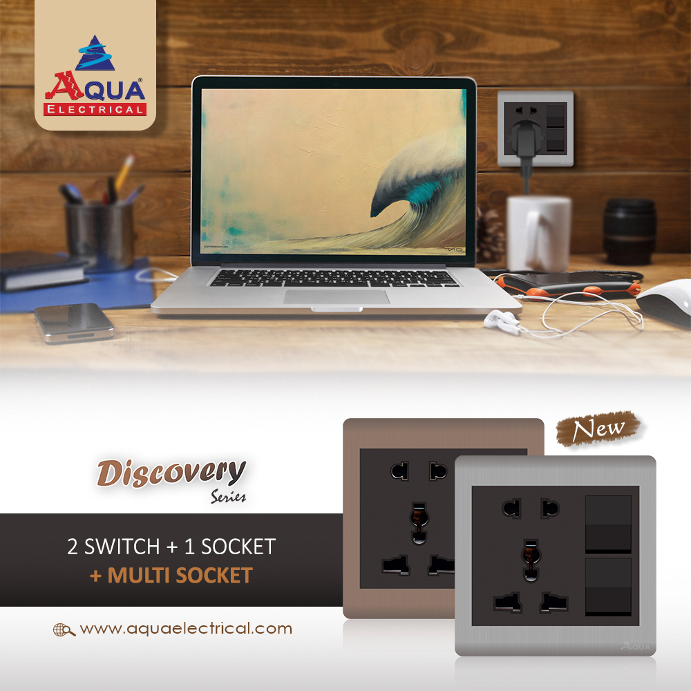 AQUAELECTRICAL's tweet photo. Aqua Discovery Series
Two Switch-One Socket + Multi Socket
Available in Discovery Series Gold & Silver
#AquaElectrical #DiscoverySeries #Switches #Sockets
#MultiSocket
for more information visit our website: https://t.co/jkMmpAkcWE https://t.co/fnggufuydN