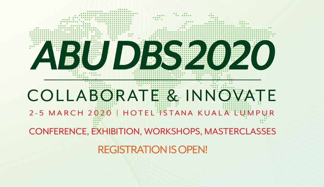 ABU_HQ's tweet photo. We are all set for this year's #ABUDBS which will kick-off next Monday (2 March) in Hotel Istana, Kuala Lumpur.
Don't miss the sessions, workshops and the exhibits at #DBS2020 from 2-5 March!
More here: https://t.co/26aDSjVM41 https://t.co/tHjDaI5kDd