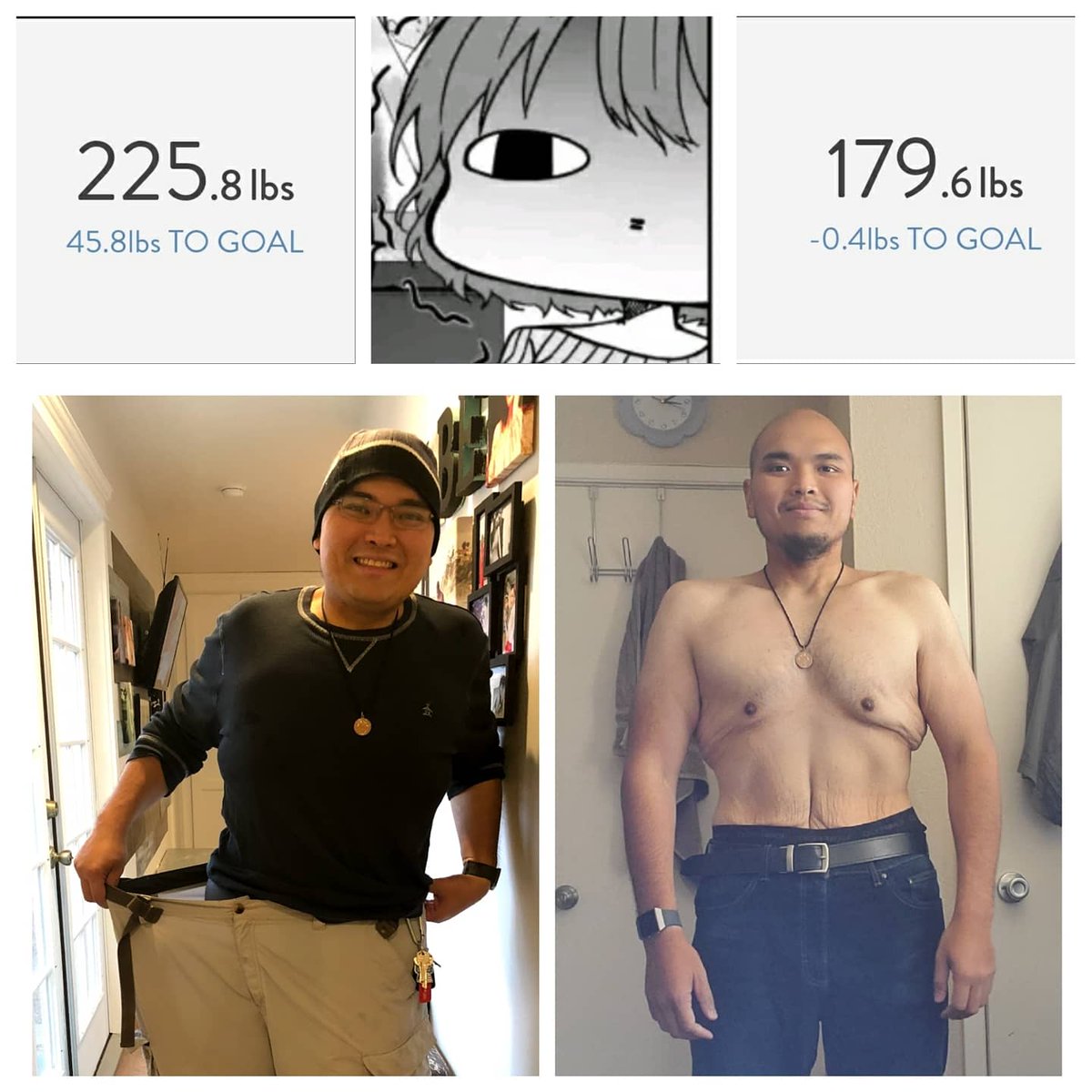 coledhunter's tweet photo. Remember consistency will always be the key. :) Thanks to @crunch_northridge for assisting me with this long journey. #weightlossjourney #weightloss #Build2Inspire #roadto165 #fitness #fitnessgoals #fitnessmotivation #throwbackthursday #transformation #crunchnorthridge #fitfam https://t.co/eM6CgqAc9s