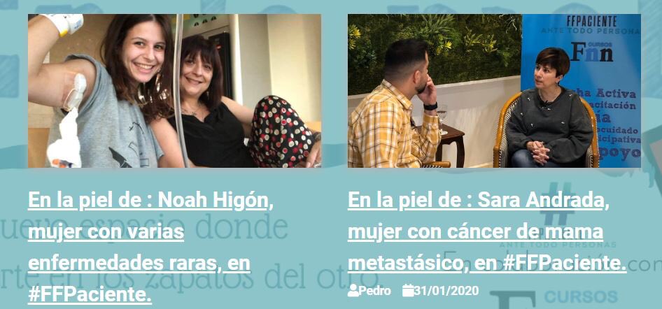 Hoy me despierto recordando dos personas que se han “desnudado” #EnLaPielDe en #FFPaciente 🎥📸

👉🏻 <a href="/sariandrada/">Sari</a> que convive con #Cancer de Mamá Metastásico <a href="/CMMetastasico/">Asociación Española Cáncer de Mama Metastásico</a> 

👉🏻 <a href="/nh487/">Noah Higón Bellver</a> que convive con 7 #EnfermedadesRaras 

Las dos #videoEntrevistas ffpaciente.es/en-la-piel-de/ 😍