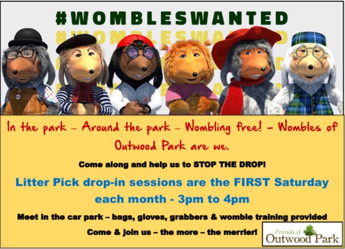 OutwoodOf's tweet photo. Litter pick 7th March #wombles we need you https://t.co/P5ak7DwVNm