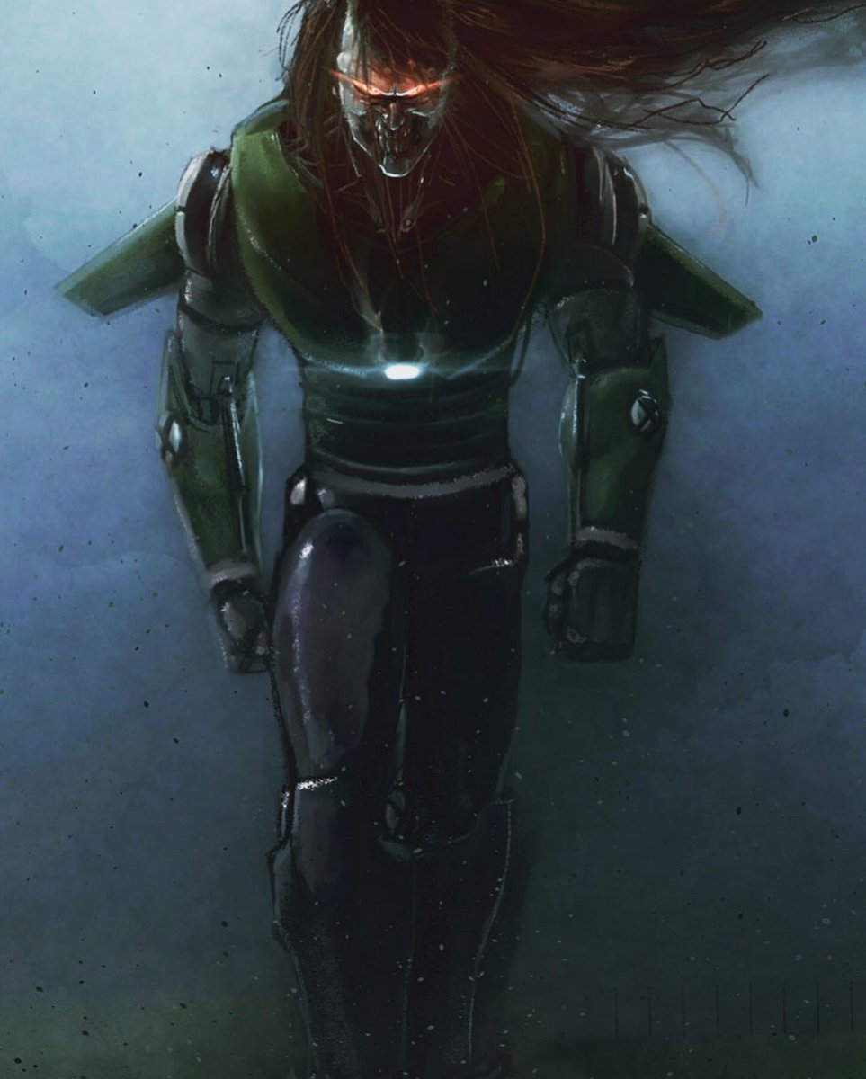 Nightblind99's tweet image. Close up shots on the previous post. #digitalart #decimator #oc #digitalpainting