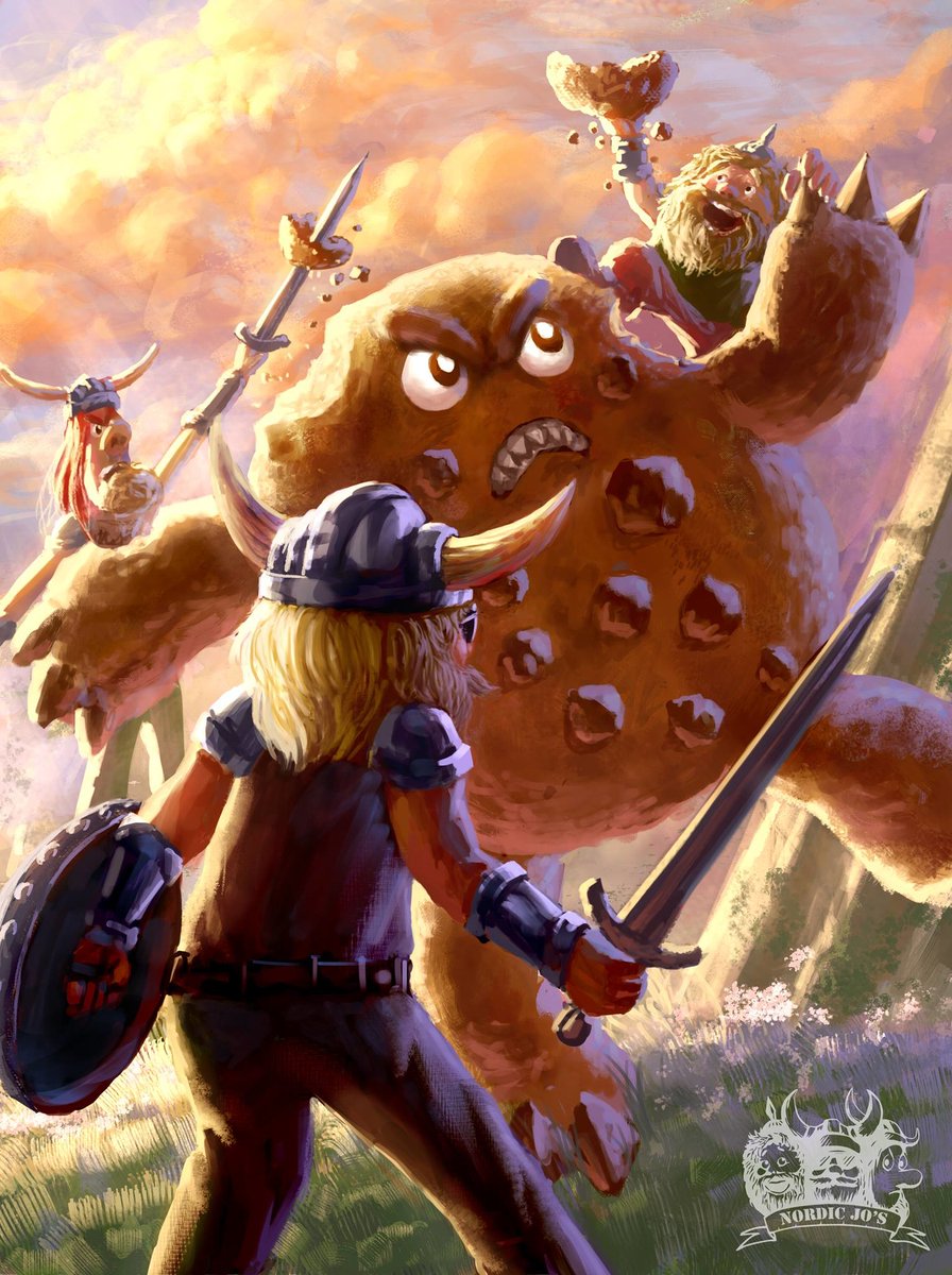 gj_damjan's tweet photo. Battle with the Cookie Monster!
Done for Nordic Jo's Coffee
https://t.co/r1vzBJhoeQ
#illustration #digitalart #digitalpainting #digitalillustration #stylizedart #battle #art #coffeeart #artwork #coffeedrinker #packagedesign #coffeelabel #coffee #nordic #vikings #cookie #monster https://t.co/M3BQgZckyi