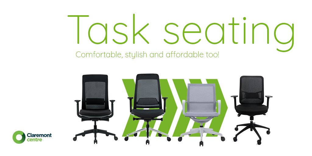 ClaremontCCL's tweet image. Most people spend the majority of their time at #work sitting in a #taskchair. With our new range, we want to help make sure your clients are sitting comfortably

Find out more about our #taskseating here ow.ly/N5Ue50ytEUq 

#comfortfactor #theclaremontway
