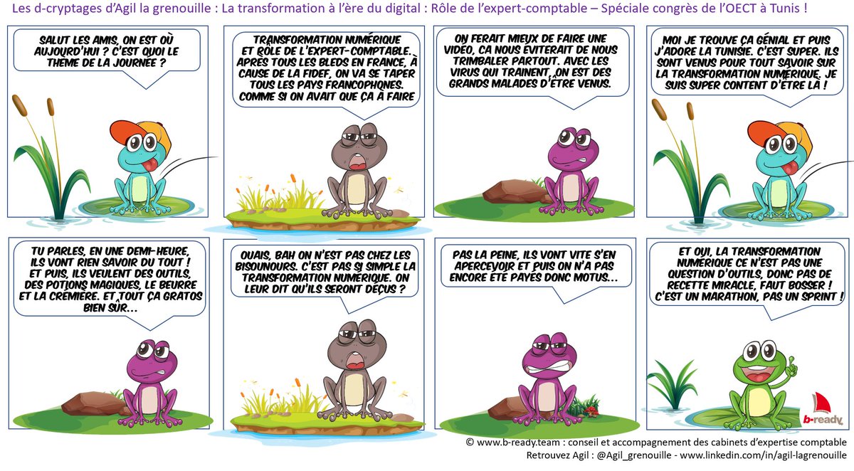 Agil_grenouille's tweet photo. La #TransoNum des #ExpertsComptables, c'est comme le #CoronaVirus : elle ne connait pas de frontières. C'est pourquoi toute la bande d'Agil est à #Tunis pour en parler... / #OECT - #Fidef - @Bready_officiel https://t.co/UQsq6rSRc1