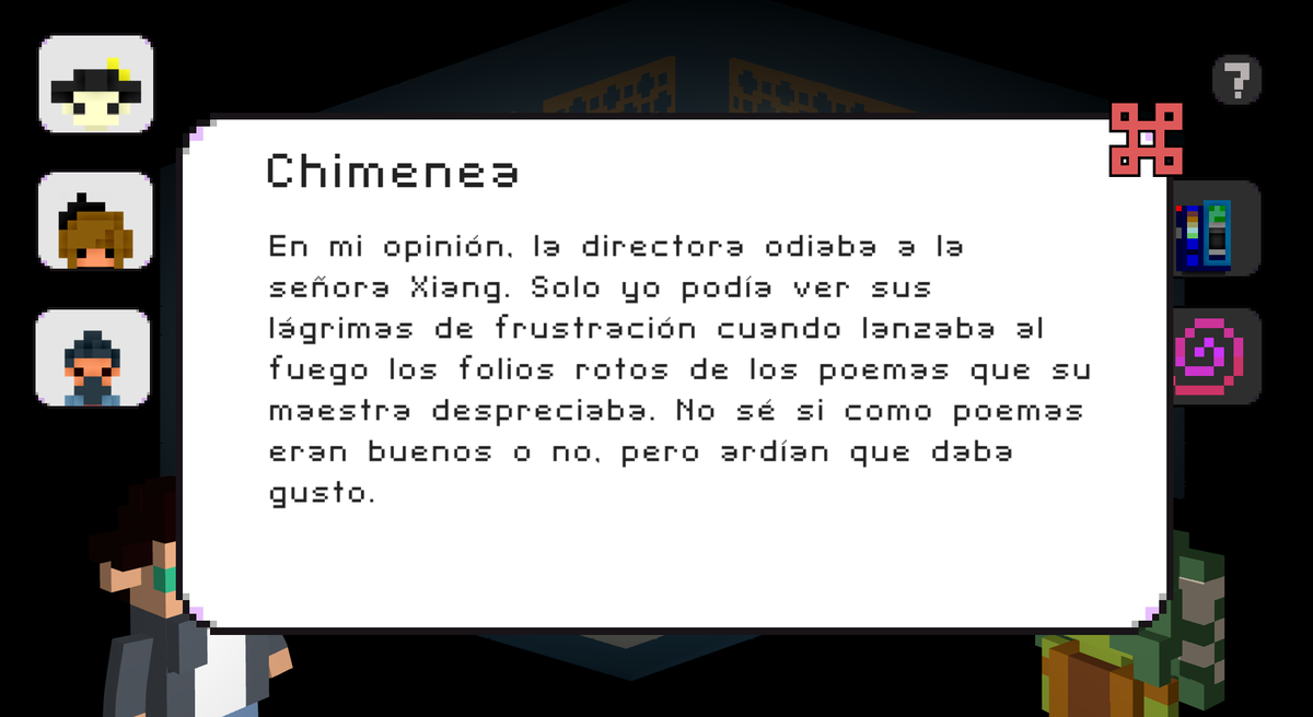 OniriaWorld's tweet photo. The funniest thing about testing Oniria Crimes is reading @meri_palas  texts for the first time. They are sensitive and irreverent at the same time 🤣 🔥

(🇬🇧🇺🇸 translation below)

#indiegame  | #madewithunity | #MadeInDreams | #adventure | #storytelling | #Detective https://t.co/xO64S5OOHh