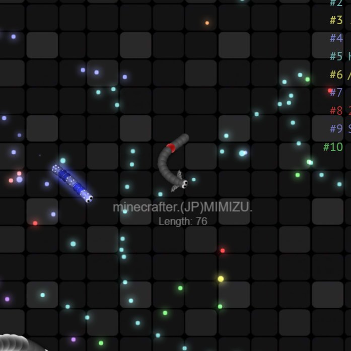 saya_38slither's tweet photo. #slitherio #entercode
エンターコードを入力することで開放されるコスメ機能ですが、現在はスマホ同士でしか使っているアクセを見ることができません(片方がPCだと見られない)
……が、ついさっきPCでも見られる方法を発見しました!
うまくいけそうだったら次のアプデに採用しようと思います😊 https://t.co/UMhqswlMwN
