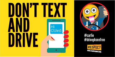 RoadRespect's tweet photo. It’s dangerous and illegal #drivephonefree https://t.co/hUAFPI2FK6