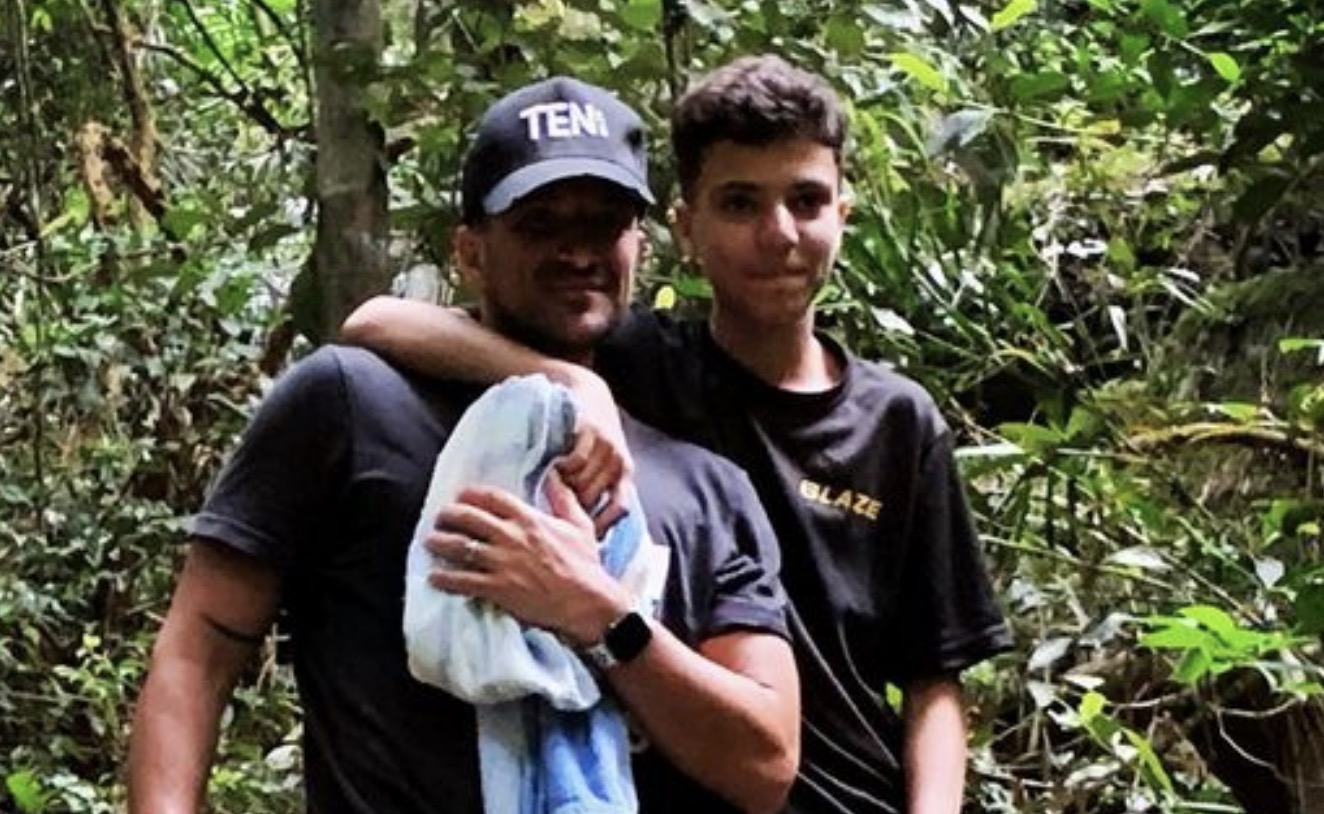 Peter Andre\s son Junior wishes \best dad ever\ a happy birthday but says he\s \old\ at 47
 