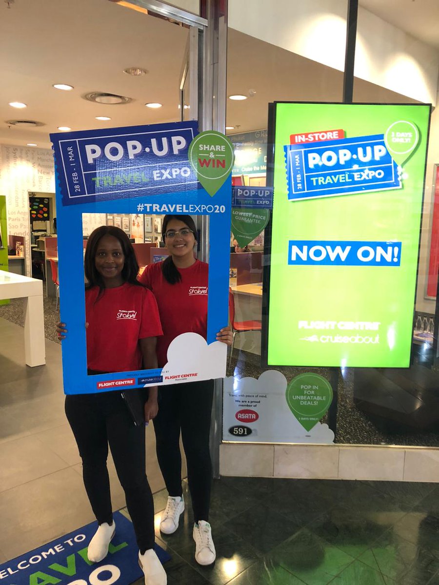 HURRY! #TravelExpo20 is now on... Get to your nearest @CruiseAboutRSA or Flight Centre store NOW!!! Savings of up to 50%